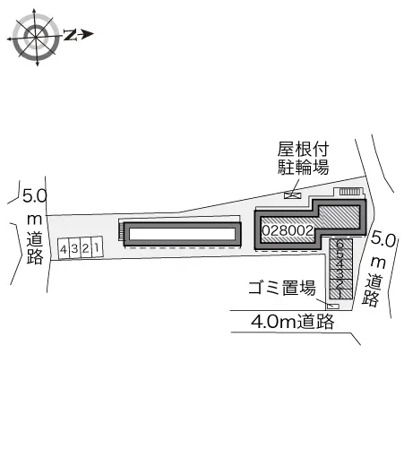 ★手数料０円★松戸市東平賀　月極駐車場（LP）